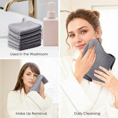 HOUSSE Microfiber Face Towel – Super Soft & Quick-Drying Coral Fleece, 30 x 30 cm