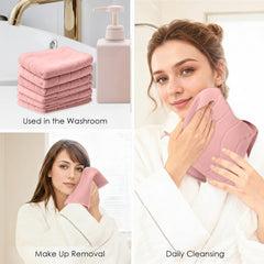 HOUSSE Microfiber Face Towel – Super Soft & Quick-Drying Coral Fleece, 30 x 30 cm