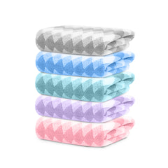 HOUSSE Microfiber Iris Face Towels Ideal for Women & Men |Soft Touch |Lint Free | Fast Dry Towels| Travel-Friendly | Best Use for Gym, Yoga, Spa, Pool, Hotels, Beach 360 GSM (30x30)