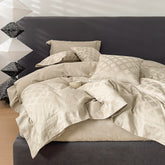 HOUSSE 500 TC Italian Jacquard | Premium Bedding Set | Comfort Modern Designs & Breathable Fabric | Paris Crossroads