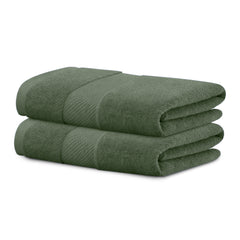 HOUSSE Alvora Cotton Bath Towels |Large Size (75 cms x 150 cms) - Quick Absorption &Faster Drying Bath Towel | 450 GSM | Cotton Towel for Men/Women | Urban Comfort