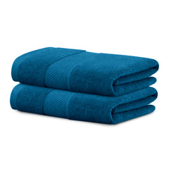 HOUSSE Alvora Cotton Bath Towels |Large Size (75 cms x 150 cms) - Quick Absorption &Faster Drying Bath Towel | 450 GSM | Cotton Towel for Men/Women | Urban Comfort