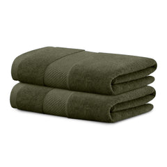 HOUSSE Alvora Cotton Bath Towels |Large Size (75 cms x 150 cms) - Quick Absorption &Faster Drying Bath Towel | 450 GSM | Cotton Towel for Men/Women | Urban Comfort