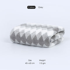 HOUSSE Microfiber Iris Face Towels Ideal for Women & Men |Soft Touch |Lint Free | Fast Dry Towels| Travel-Friendly | Best Use for Gym, Yoga, Spa, Pool, Hotels, Beach 360 GSM (30x30)