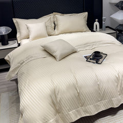Luxury 500 Thread Count Italian Jacquard Bedding Set – Tokyo Lines Collection | Soft, Breathable & Modern