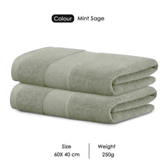 HOUSSE Alvora Cotton Bath Towels |Large Size (75 cms x 150 cms) - Quick Absorption &Faster Drying Bath Towel | 450 GSM | Cotton Towel for Men/Women | Urban Comfort