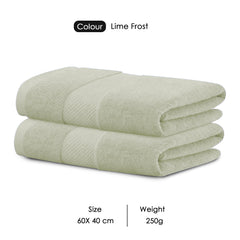 HOUSSE Alvora Cotton Bath Towels |Large Size (75 cms x 150 cms) - Quick Absorption &Faster Drying Bath Towel | 450 GSM | Cotton Towel for Men/Women | Urban Comfort