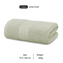 HOUSSE Alvora Cotton Bath Towels |Large Size (75 cms x 150 cms) - Quick Absorption &Faster Drying Bath Towel | 450 GSM | Cotton Towel for Men/Women | Urban Comfort