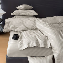 Luxury 500 Thread Count Italian Jacquard Bedding Set – Tokyo Lines Collection | Soft, Breathable & Modern
