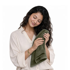 HOUSSE Alvora Cotton Bath Towels |Large Size (75 cms x 150 cms) - Quick Absorption &Faster Drying Bath Towel | 450 GSM | Cotton Towel for Men/Women | Urban Comfort
