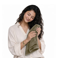 HOUSSE Alvora Cotton Bath Towels |Large Size (75 cms x 150 cms) - Quick Absorption &Faster Drying Bath Towel | 450 GSM | Cotton Towel for Men/Women | Urban Comfort