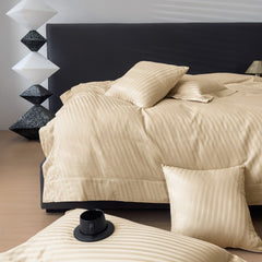 Luxury 500 Thread Count Italian Jacquard Bedding Set – Tokyo Lines Collection | Soft, Breathable & Modern