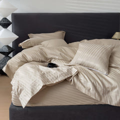 Luxury 500 Thread Count Italian Jacquard Bedding Set – Tokyo Lines Collection | Soft, Breathable & Modern