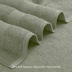 HOUSSE Alvora Cotton Bath Towels |Large Size (75 cms x 150 cms) - Quick Absorption &Faster Drying Bath Towel | 450 GSM | Cotton Towel for Men/Women | Urban Comfort