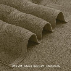 HOUSSE Alvora Cotton Bath Towels |Large Size (75 cms x 150 cms) - Quick Absorption &Faster Drying Bath Towel | 450 GSM | Cotton Towel for Men/Women | Urban Comfort