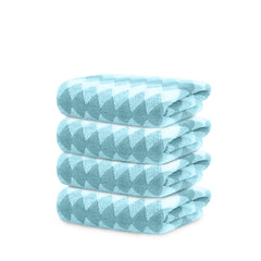 HOUSSE Microfiber Iris Face Towels Ideal for Women & Men |Soft Touch |Lint Free | Fast Dry Towels| Travel-Friendly | Best Use for Gym, Yoga, Spa, Pool, Hotels, Beach 360 GSM (30x30)