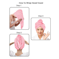 Twix Microfiber Head Wrap Towel – Ultra Soft, Quick Dry & Highly Absorbent