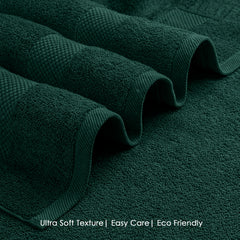 HOUSSE Alvora Cotton Bath Towels |Large Size (75 cms x 150 cms) - Quick Absorption &Faster Drying Bath Towel | 450 GSM | Cotton Towel for Men/Women | Urban Comfort