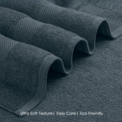 HOUSSE Alvora Cotton Bath Towels |Large Size (75 cms x 150 cms) - Quick Absorption &Faster Drying Bath Towel | 450 GSM | Cotton Towel for Men/Women | Urban Comfort