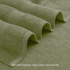 HOUSSE Alvora Cotton Bath Towels |Large Size (75 cms x 150 cms) - Quick Absorption &Faster Drying Bath Towel | 450 GSM | Cotton Towel for Men/Women | Urban Comfort