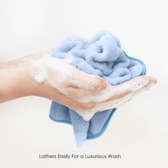HOUSSE Microfiber Face Towel – Super Soft & Quick-Drying Coral Fleece, 30 x 30 cm