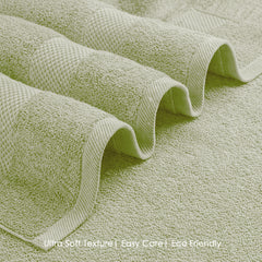 HOUSSE Alvora Cotton Bath Towels |Large Size (75 cms x 150 cms) - Quick Absorption &Faster Drying Bath Towel | 450 GSM | Cotton Towel for Men/Women | Urban Comfort