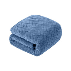 HOUSSE Microfiber Nova Coral Fleece Bathing Towels for Women & Men | Ultra Soft | Super Absorbent Towels for Gym, Yoga, Beach Daiily USe | 360 GSM | (Blue, 30x30 FACE Towel)