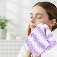 HOUSSE Microfiber Iris Face Towels Ideal for Women & Men |Soft Touch |Lint Free | Fast Dry Towels| Travel-Friendly | Best Use for Gym, Yoga, Spa, Pool, Hotels, Beach 360 GSM (30x30)