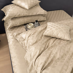 HOUSSE 500 TC Italian Jacquard | Premium Bedding Set | Comfort Modern Designs & Breathable Fabric | Paris Crossroads