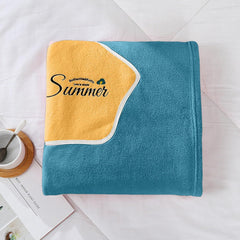 HOUSSE Wearable Spa Bath Towel for Women | Soft, Cozy Wrap with Snap Closure | 110 x 140 cm (Peacock)