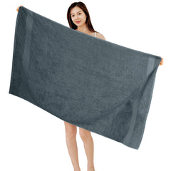 HOUSSE Alvora Cotton Bath Towels |Large Size (75 cms x 150 cms) - Quick Absorption &Faster Drying Bath Towel | 450 GSM | Cotton Towel for Men/Women | Urban Comfort