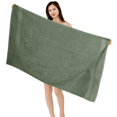 HOUSSE Alvora Cotton Bath Towels |Large Size (75 cms x 150 cms) - Quick Absorption &Faster Drying Bath Towel | 450 GSM | Cotton Towel for Men/Women | Urban Comfort