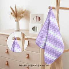 HOUSSE Microfiber Iris Face Towels Ideal for Women & Men |Soft Touch |Lint Free | Fast Dry Towels| Travel-Friendly | Best Use for Gym, Yoga, Spa, Pool, Hotels, Beach 360 GSM (30x30)