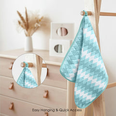 HOUSSE Microfiber Iris Face Towels Ideal for Women & Men |Soft Touch |Lint Free | Fast Dry Towels| Travel-Friendly | Best Use for Gym, Yoga, Spa, Pool, Hotels, Beach 360 GSM (30x30)