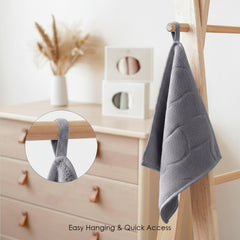 HOUSSE Microfiber Face Towel – Super Soft & Quick-Drying Coral Fleece, 30 x 30 cm