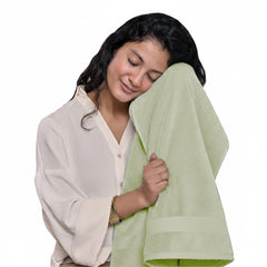 HOUSSE Alvora Cotton Bath Towels |Large Size (75 cms x 150 cms) - Quick Absorption &Faster Drying Bath Towel | 450 GSM | Cotton Towel for Men/Women | Urban Comfort
