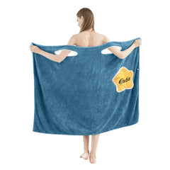 HOUSSE Wearable Spa Bath Towel for Women | Soft, Cozy Wrap with Snap Closure | 110 x 140 cms