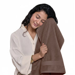 HOUSSE Alvora Cotton Bath Towels |Large Size (75 cms x 150 cms) - Quick Absorption &Faster Drying Bath Towel | 450 GSM | Cotton Towel for Men/Women | Urban Comfort