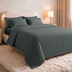 Stripe Glace 400 TC Cotton Bedsheet