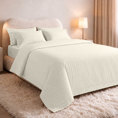 Stripe Glace 400 TC Cotton Bedsheet