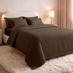 Stripe Glace 400 TC Cotton Bedsheet