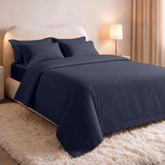 Stripe Glace 400 TC Cotton Bedsheet