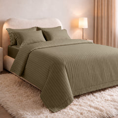 Stripe Glace 400 TC Cotton Bedsheet