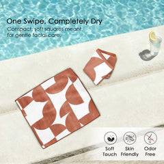 Dual Tone 480 GSM Reversible Microfiber Towel Set