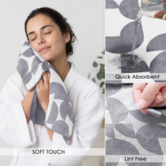 Dual Tone 480 GSM Reversible Microfiber Towel Set