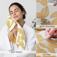 Dual Tone 480 GSM Reversible Microfiber Towel Set