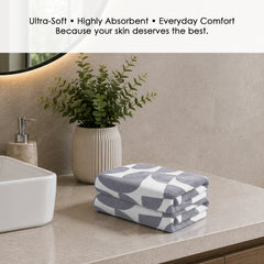 Dual Tone 480 GSM Reversible Microfiber Towel Set