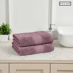 HOUSSE Nexora Cotton Towels | Quick Absorption & Faster Drying Towel | 600 GSM | Cotton Towel for Men/Women | Urban Comfort
