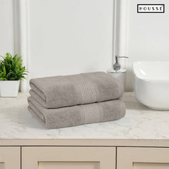 HOUSSE Nexora Cotton Towels | Quick Absorption & Faster Drying Towel | 600 GSM | Cotton Towel for Men/Women | Urban Comfort