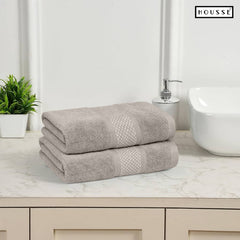 HOUSSE Nexora Cotton Towels | Quick Absorption & Faster Drying Towel | 600 GSM | Cotton Towel for Men/Women | Urban Comfort